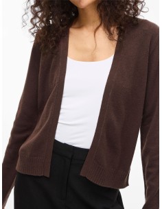 Viril Short Knitt Cardigan Coffee-bean 2