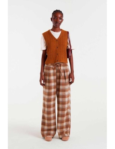 Chaleco Punto Canale Marron