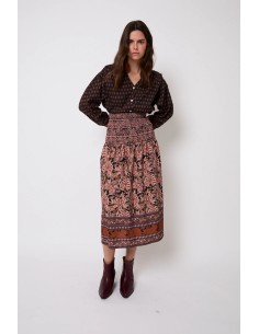 Falda Nido Greca Camel 2