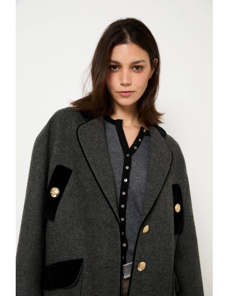 Chaqueton Dakota Shetland Gris