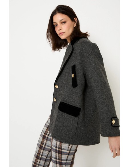 Chaqueton Dakota Shetland Gris