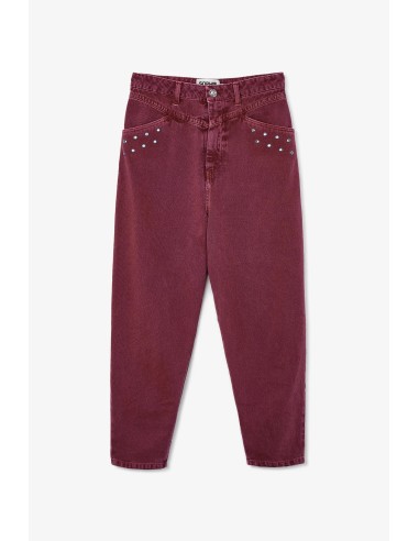 Jeans Corse Tachas Burgundy