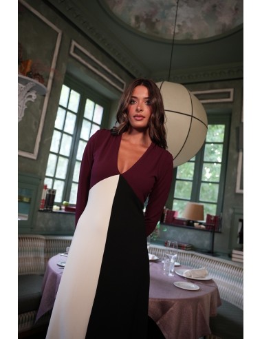 Vestido Yina Tricolor