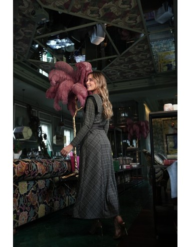 Vestido Casilda Solapa Marron