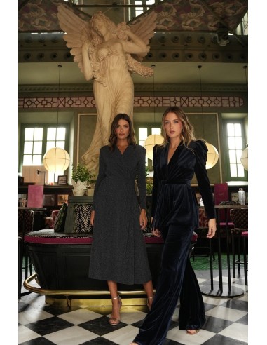 Traje Amber Tercipelo Azul