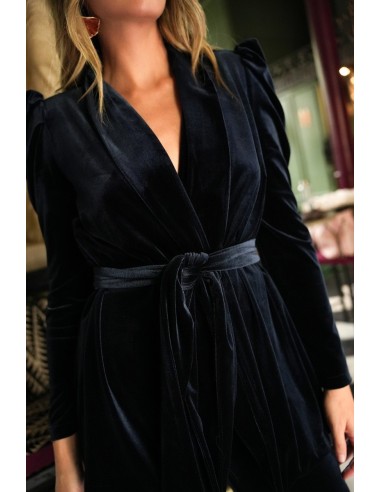 Traje Amber Tercipelo Azul