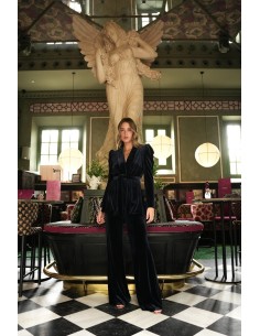 Traje Amber Tercipelo Azul