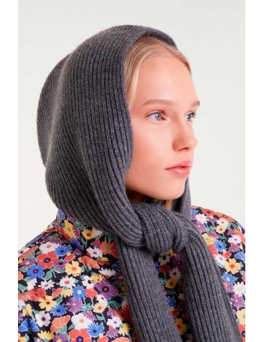 Gorro Beanie Punto Gris