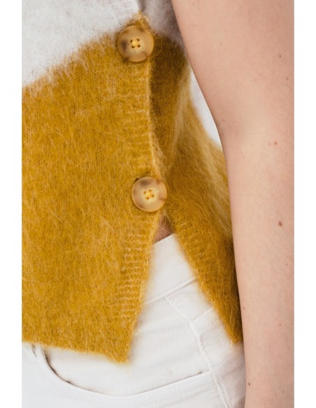 Chaleco Aiete Verde-crudo