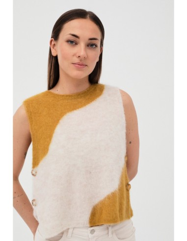 Chaleco Aiete Verde-crudo