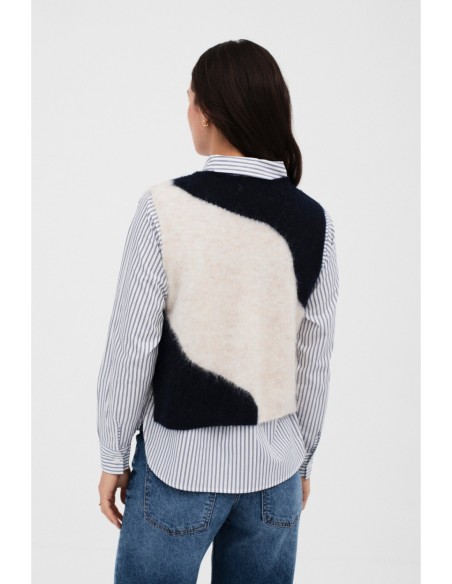 Chaleco Aiete Navy-crudo