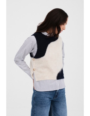 Chaleco Aiete Navy-crudo