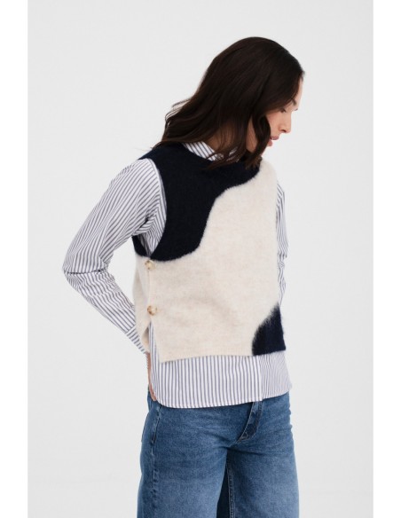 Chaleco Aiete Navy-crudo