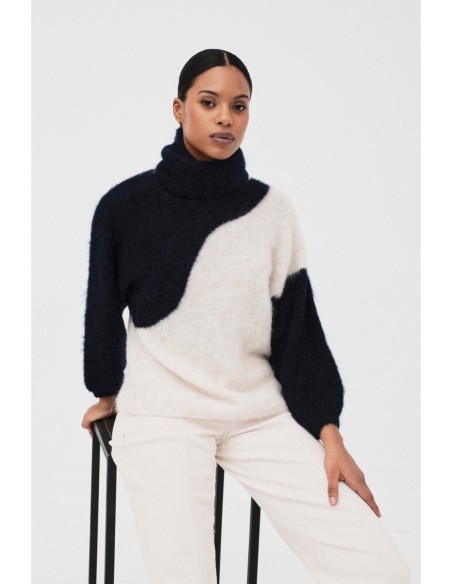 Jersey Amara Navy-crudo