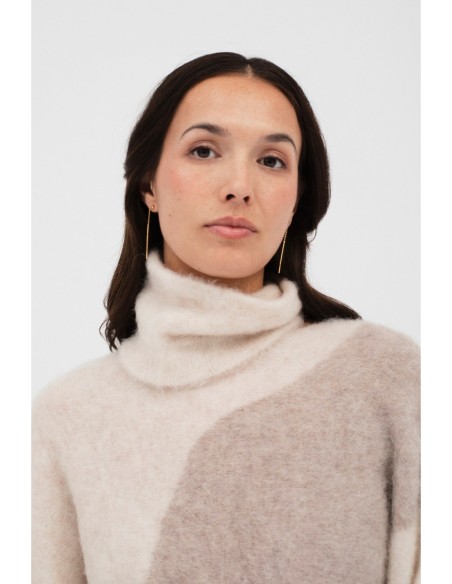 Jersey Amara Beige/marr?n