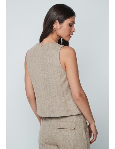 Chaleco Julieta Beige