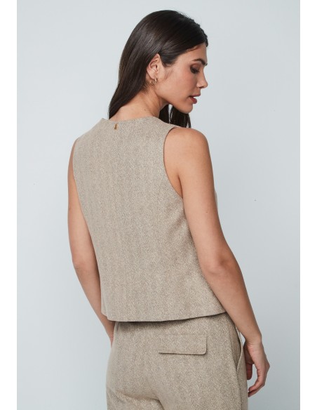 Chaleco Julieta Beige