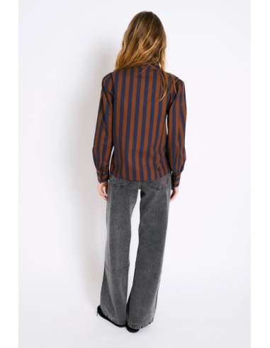 Blusa Lazo Rayas Azul