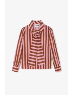 Blusa Lazo Rayas Rosa 2