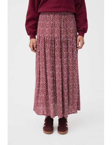 Falda Arrayan Granate