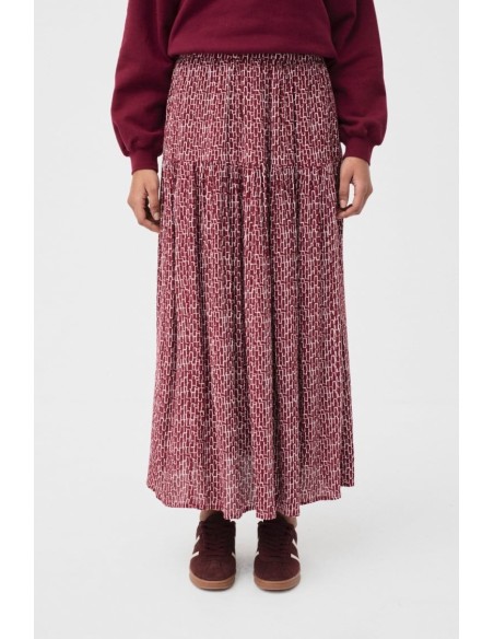 Falda Arrayan Granate