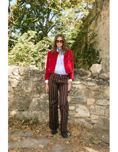 Jeans Monkey Rayas Marron