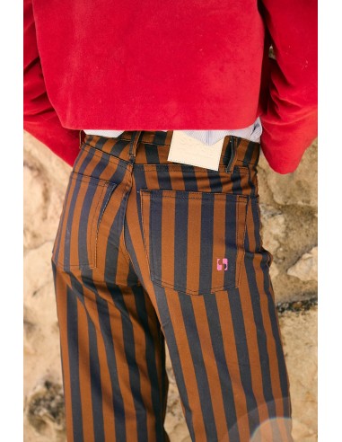 Jeans Monkey Rayas Marron