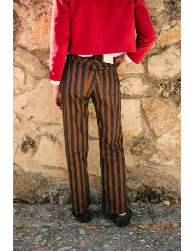 Jeans Monkey Rayas Marron