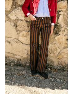 Jeans Monkey Rayas Marron