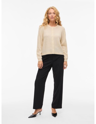 Vilory Oneck Knitt Cardigan Sandshell