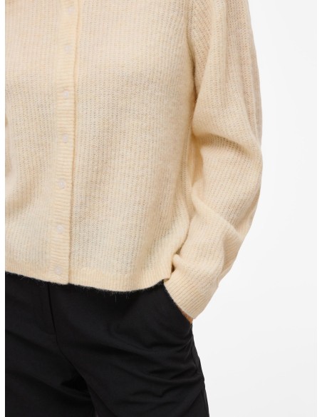 Vilory Oneck Knitt Cardigan Sandshell