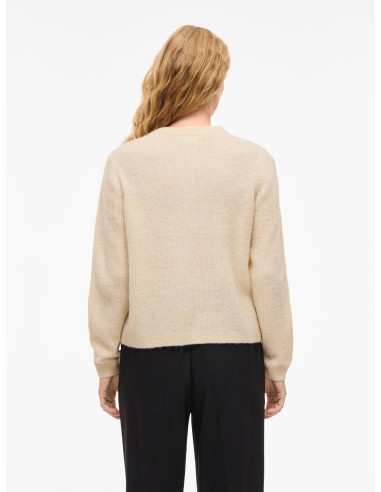 Vilory Oneck Knitt Cardigan Sandshell