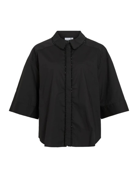 Vilara Loose Shirt Black