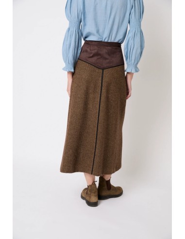 Falda Catalina Espiga Caqui