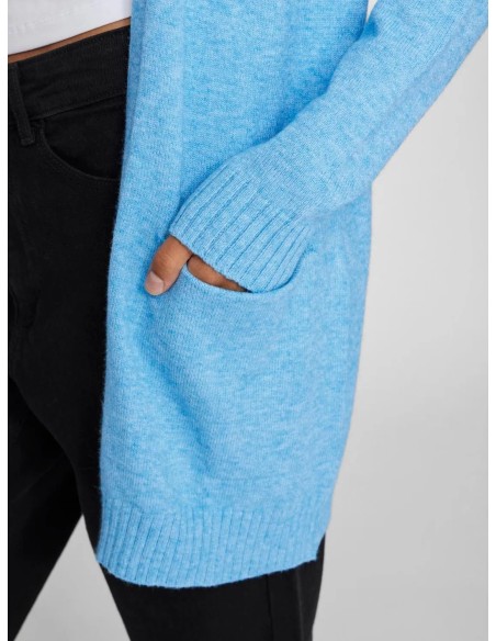 Viril Open Cardigan Blissfulblue