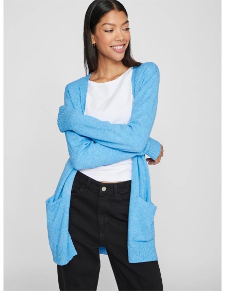 Viril Open Cardigan Blissfulblue