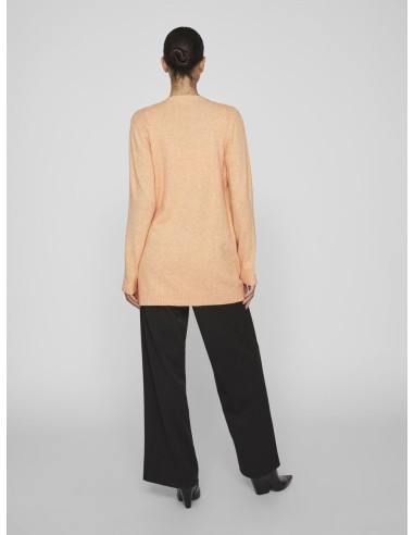 Viril Open Cardigan Shell_Coral