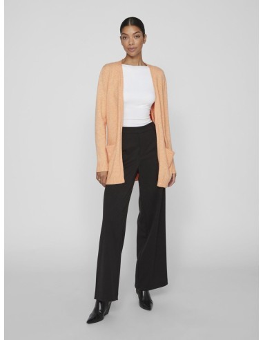 Viril Open Cardigan Shell_Coral