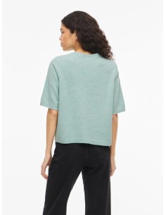 Viliga Oneck knitt Cardigan bluesurf 2