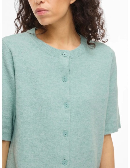 Viliga Oneck knitt Cardigan bluesurf