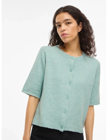 Viliga Oneck knitt Cardigan bluesurf