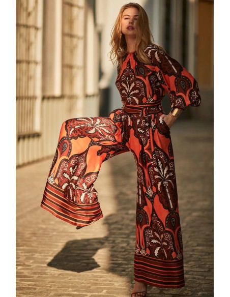 Pa- Mir Pantalon naranja-marron