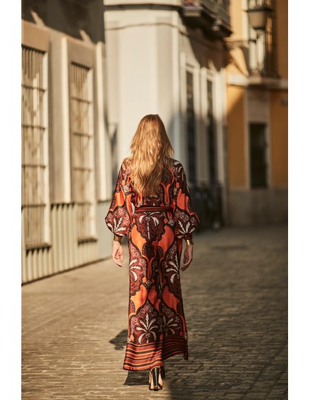 Pa- Mir Pantalon naranja-marron