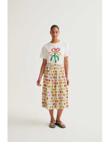 Camiseta M/C Tulipanes Blanco