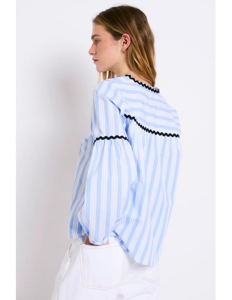 Blusa Cristina Raya Azul Azul