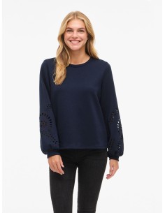 Visandy Detail Sweat navy