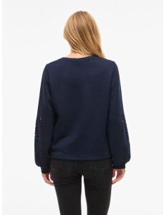 Visandy Detail Sweat navy 2