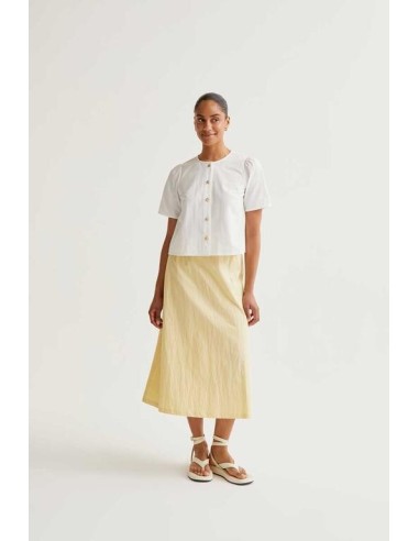 Top Botones Multi Blanco