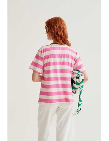 Camiseta rayas Pink Rosa
