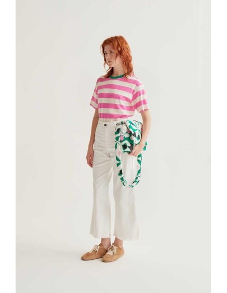 Camiseta rayas Pink Rosa